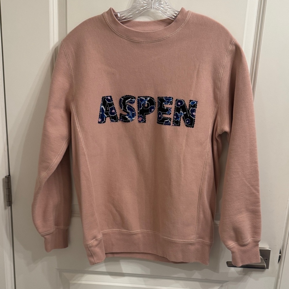 Alivia Anna Aspen Sweatshirt in “Poppy Play” Art by William Choi size small